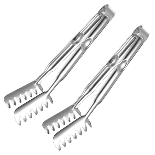 2 Stück Nudelzange Edelstahl, Spaghettizange Edelstahl, 29cm Spaghetti Zange, Küchen Zange mit Zinkengriff, Pastazange, Küchenzange, Essen Zange Edelstahl für Backen Grillen Kochwerkzeuge 2 Stück Nudelzange Edelstahl, Spaghettizange Edelstahl, 29cm Spaghetti Zange, Küchen Zange mit Zinkengriff, Pastazange, Küchenzange, Essen Zange Edelstahl für Backen Grillen Kochwerkzeuge
