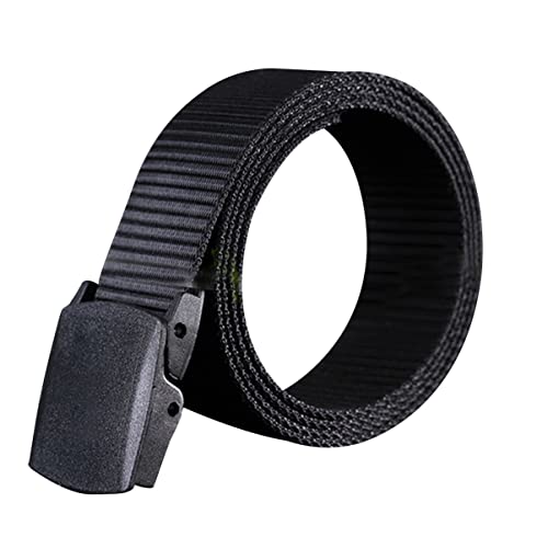 GALPADA Men's Tactical Canvas Belt Nylon Web Belt Plastic Buckle Airport-Friendly for Outdoor Sports and Everyday Wear