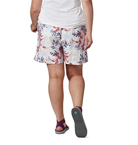 Columbia Short feminino Sandy River II, respirável, proteção solar, estampa de magnólia da lua nova,