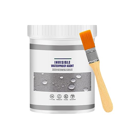 ODAZZO Sellador Impermeable, Sellador Fugas Piscina, Sellador Fugas Agua, Sellador Invisible Impermeable, Pegamento Impermeable Transparente, Agente de Recubrimiento Impermeable Transparente (0.6)