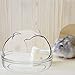 HOMOBABE Transparent Hamster Bathtub Pet Bathroom Sandbox Easy to Material Smooth Edges for Animals for Hamsters Gerbils and Guinea Pigs