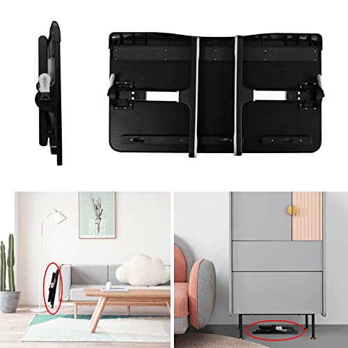 Image of KLEAR Foldable Laptop Bed Tray Desk, Adjustable Laptop Bed Table with Heights and Angles, Upgraded-Sturdy Laptop Lap Desk for Bed /Sofa /Couch /Floor, Lap Tablet Desk (NO Drawer,Black)