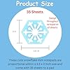 SHAPES ETC. 35 Sheets Snowflake Mini Winter Notepad Christmas Name Tags Seasonal Winter Bulletin Boards Classroom Decoration Teacher Student Homeschool Holiday Decor Classroom Craft Made in USA #1
