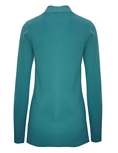 Image of Cielo Women's Solid Basic Open Front Pockets Knit Sweater Cardigan