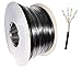 Price comparison product image RosenetSys Premium Double Jacket 'Tough' 100 Metres Cat5e UTP External SOLID COPPER Lined Network Cable Outdoor Coiled Reel BLACK Cat 5e (100m)