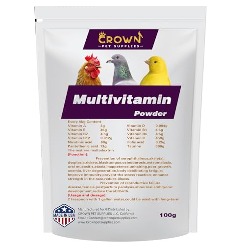 Complete Bird Multivitamin Supplement – All-in-One Formula with Essential Vitamins