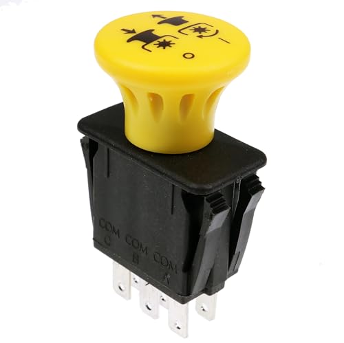 Interruptor de toma de fuerza compatible con Toro Exmark 116-0124 repuesto de 8 terminales 4