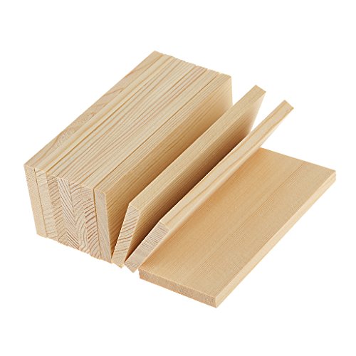 Jili Online 10 Pieces Natural Pine Wood Rectangle Board Panel For Arts Craft - 10Cm #TOP4