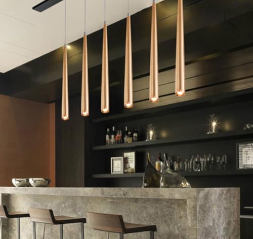 Lámpara cono moderno dorado de 60cm minimalista con tecnología LED de alta eficiencia LWX 4