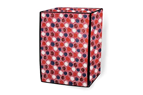 Image of Stylista Washing Machine Cover Compatible for Bosch 8 kg Front Load WAT24463IN Abstract Pattern Pink