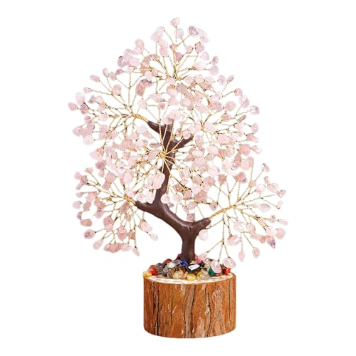 クリスタルツリー置物ホームデスクトップ装飾幸運の飾り手作り盆栽金のなる木風水愛好家のための装飾クリスタル彫刻