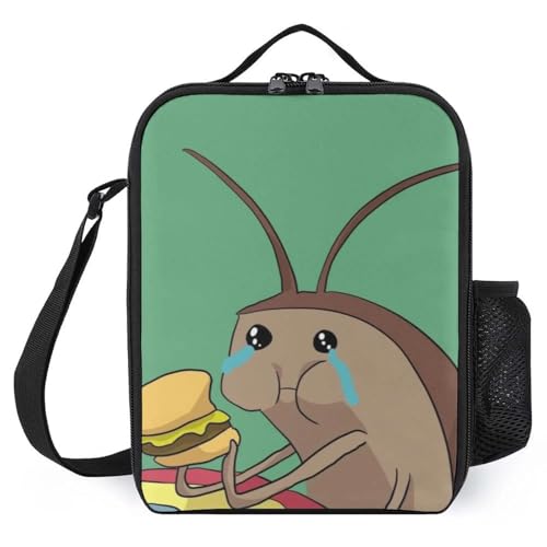 TFDGDGH Bolsa de Picnic Infantil Impresa Lonchera Termica de Insecto Divertido Lonchera térmica Bolsa de Almuerzo Aislante