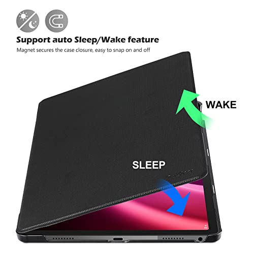 ProCase for Lenovo Tab P11 2nd Gen Case 11.5" (TB350FU / TB350XU) 2023 New, Slim Folio Protective Case Hard Shell Lightweight Stand Smart Cover for 11.5 inch Lenovo Tab P11 Gen 2 -Black