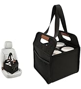 NENYX Reusable 4 Cup Drink Carrier with Handle and Detachable Dividers, Portable Drink Carrier, F...