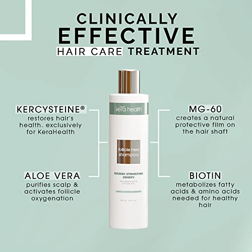 Follicle Hero Hair Growth Shampoo, Keratin Shampoo Hair Fall Solution For Women And Men, Paraben-Free Volumizing Shampoo For Fine Hair, 5.1 Fl Oz - Kerahealth #TOP2