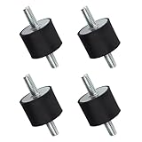 Gummilager M0x25 Gummi-Stoßdämpfer Zylindrischer Anti-Vibrations-Silentblock mit 40x30 Doppelschraubenbolzen für Auto-Boot-Spulen