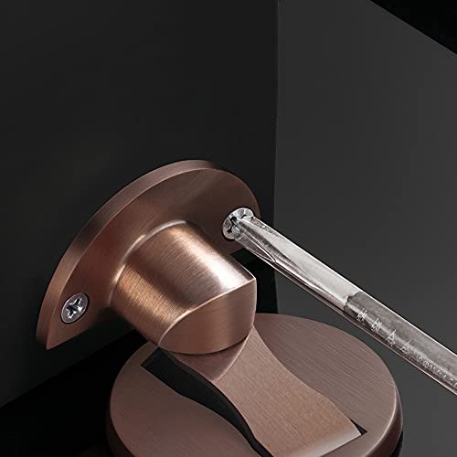 Tope de puerta sin perforar y soporte oculto rojo para herrajes de madera 5