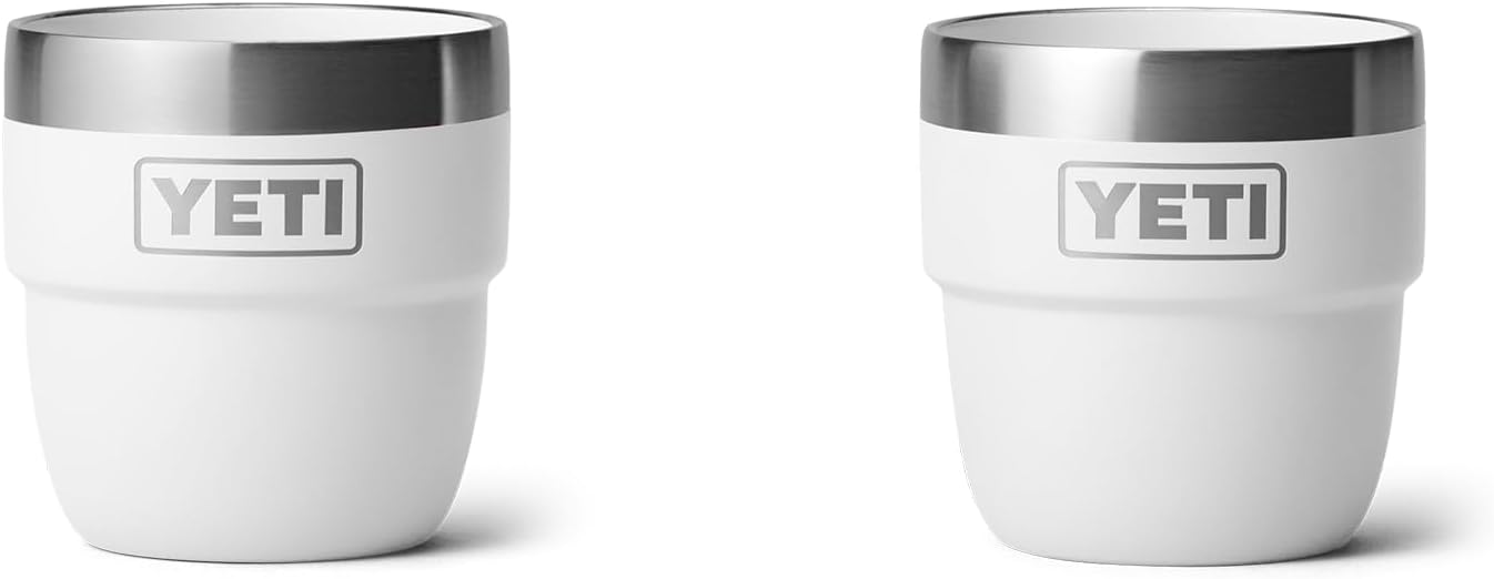 Rambler 4 oz Stackable Cup, Stainless Steel, Vacuum Insulated Espresso/Coffee Cup, 2 Pack
