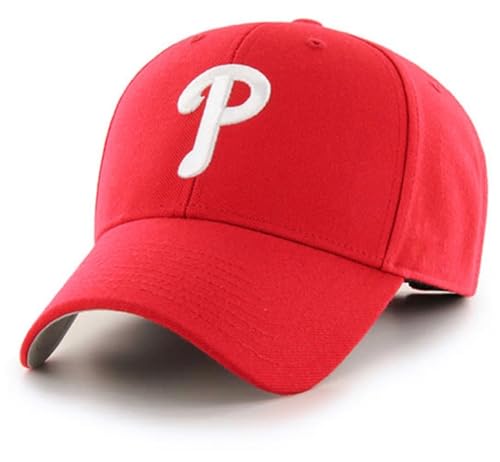 Gorra roja clásica con logo de equipo ajustable miniatura 1
