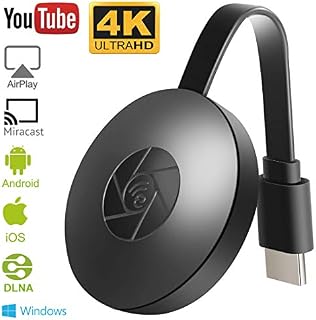 4K&1080P WiFi Display Dongle, HDMI Wireless Display Adapter Mobile Screen Mirroring Receiver from