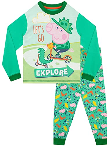 Pyjama George Pig vert garçon anti-froid pour des nuits douces