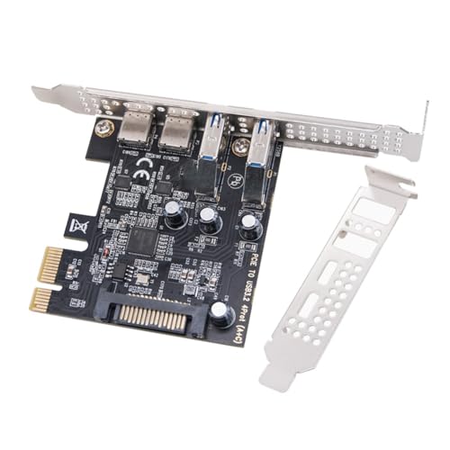 Tarjeta PCIE 1X a USB 3.2 Gen1 tipo C y puertos extra para PC de sobremesa 3