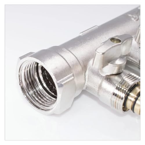 Collecteur chauffage sol laiton 6 voies évite fuites et pertes pression de plomberie