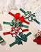 jollybows 10pcs Christmas Baby Bows Headbands Soft Stretchy Grosgrain Ribbon Hairbands with Bows Christmas Headbands Hair Accessories for Newborn Baby Girls Infant Toddlers Kids