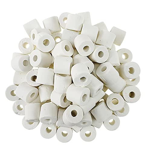 MUYYIKA Aquarium-Filtermedien Zubehör für Aquariumfilter Keramikringe Biologische Filtermedium Keramikringe Biokugeln Poröser Filte Biochemischer Ball 400g