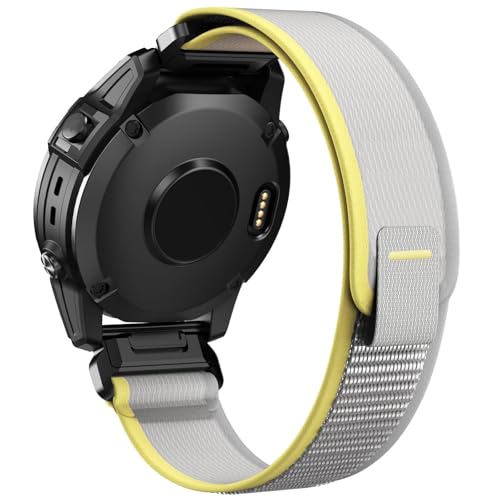 EKINS Correa para Garmin Fenix 7X/6X/5X, correas de nailon de fácil ajuste de 26 mm para Garmin Fenix 3/5X Plus/6X Pro/Tactix Delta/Enduro 2 bandas, talla única, Ágata