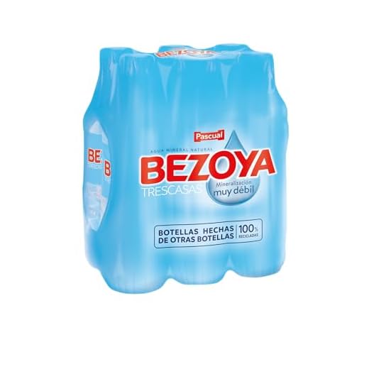 Bezoya - Agua Mineral Natural - 6 x 1L - Sin Gas - Botella Reciclada - Mineralización Muy Débil