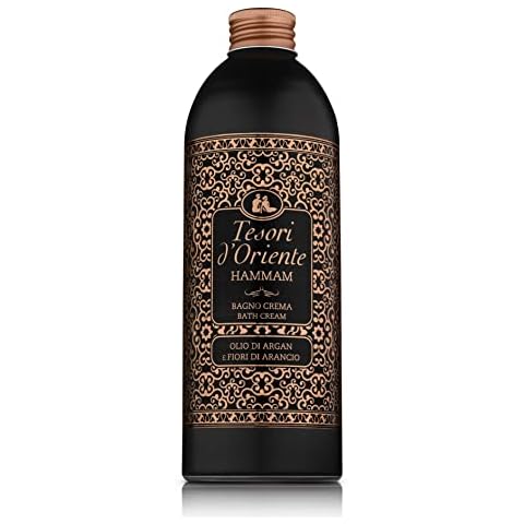 Tesori d'Oriente Cremebad 'Hammam', 500 ml, aromatisches Bad mit Argan-Öl und Orangenblüte, Körperpflege für die Badewanne, Ritual für Körper & Sinne Cover
