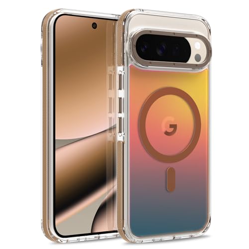 Image of Magnetic Case for Google Pixel 10 Pro XL [Compatible with Magsafe] [Cute Fashion Fluorescent Design] Shockproof Slim Translucent Matte Case for Pixel 10 Pro XL 6.8 inch, Desert