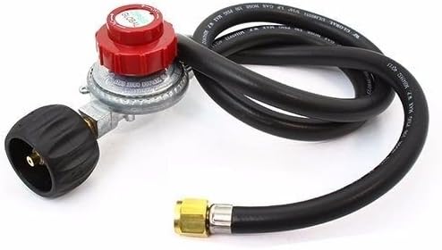 Wichai Shop WShop Propane Regulator High Pressure LPG BBQ Gas Burner Wok Fryer Roast Hose 20PSI