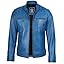 Ddge Blue - Mens Leather Jacket