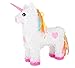 Produktbild Michel Toys Piñata aus Krepppapier und Pappmaché, in süßer Einhorn-Form, kleine Öffnung zum Befüllen und viel Platz im Inneren für Kleinigkeiten Pinata, Pappe, Bunt, 39 x 13 x 46.5 cm