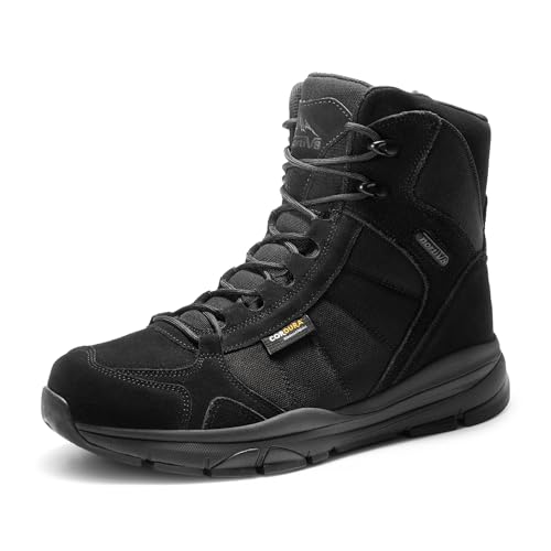 NORTIV 8 Men's Lightweight Military Tactical Work Boots Outdoor Motorcycle Breathable Combat Boots