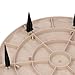 LAISANIM Round Decorative Polypropylene with Earth Speed, External Garden Games, Grass Covered Areas, 4 Pieces (Beige)