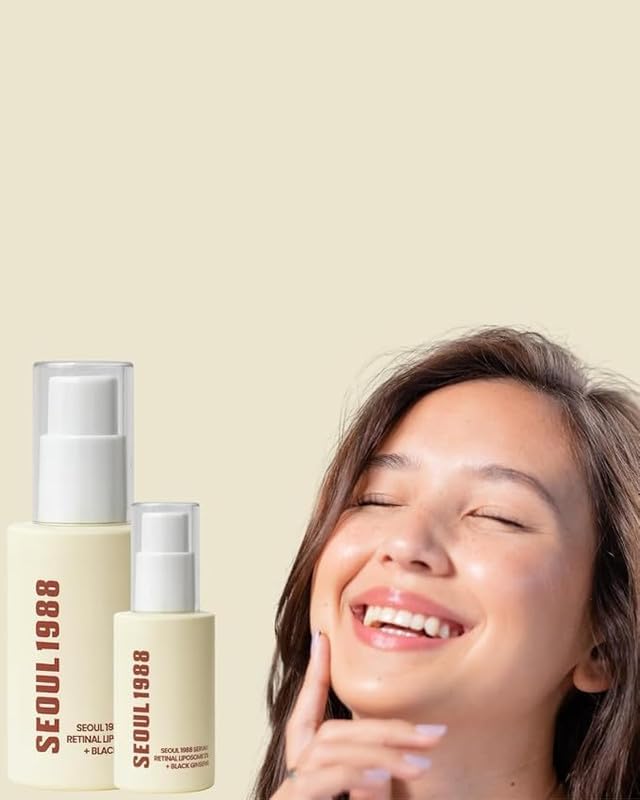 Image of Serum Bottle Retinal Liposome 2% + Black Ginseng Serum Anti-Aging Night Face Serum For Wrinkles Fine Lines Elasticity Advanced K-Beauty Korean Skincare For Skin - 30ML