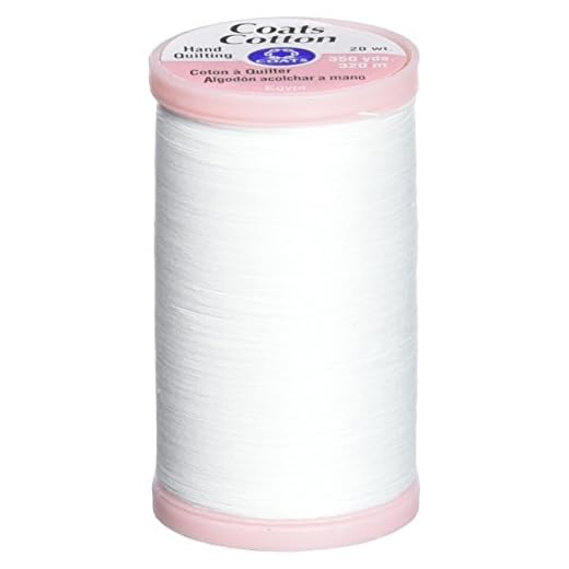 COATS & CLARK S980-0100 Hand Quilting Cotton Thread, 350-Yard, White