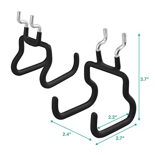 G.Core 8-Pack Pegboard Hooks, Peg Board Tool Utility Hooks & Hangers Fit 1/4 Inch Pegboards, Heavy Duty Metal Peg Board Shelving Hooks thumb #4
