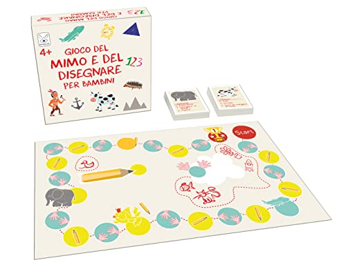 Giochi di società Gioco del mimo e del disegnare per bambini 4+ Gioco da Tavolo per Famiglie Giochi per Bambini