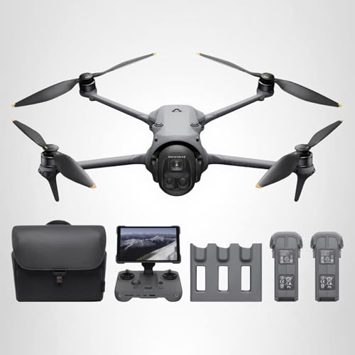 DJI Mavic 4 Pro 512GB Creator Combo with RC Pro 2, Flagship Tri-Camera Drone with 100MP 4/3 CMOS Hasselblad Camera, 51-Min Max Flight Time, Three Batteries, Charging Hub, Professional, Gray