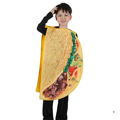 Spunicos Kids Funny Taco Costume Lightweight Taco Halloween Costume Fit For Ages 6-10Years #TOP3