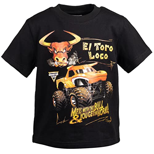 Image of Monster Jam Boys' Athletic 2-Piece T-Shirt and Shorts Set Toddler to Big Kid