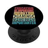 Photo Gallery education is important but gaming is importanter funny gamer popsockets popgrip intercambiabile Photo Gallery education is important but gaming is importanter funny gamer popsockets popgrip intercambiabile