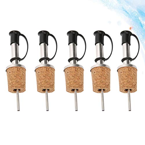 NICEXMAS 5 Peças de Aço Inoxidável para Despejar Garrafas de Aço Inoxidável Bico Cônico de Licor de