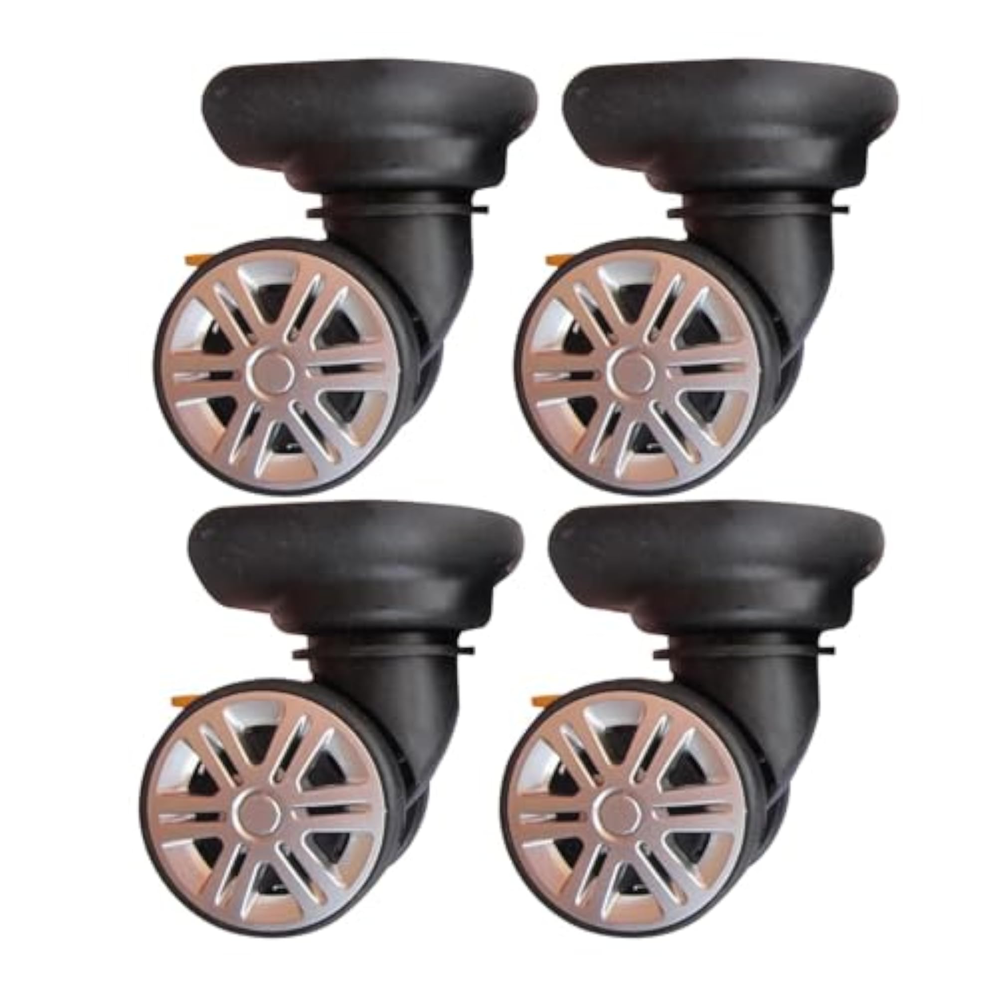 4Pcs Silent Suitcase Swivel Wheels for Carts