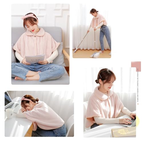 notunu 肩当て マフラー ショール 厚手 ネックウォーマー 肩温泉 着る肩当て ベスト ルームウェア 部屋着 丸洗いできる 就寝 冷え対策 肩掛け 毛布 保温 メンズ レディース 秋 冬 の商品画像 2