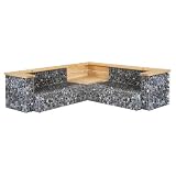 bellissa Gabionenlounge Eckteil L215xB215xT78xH 64 cm
